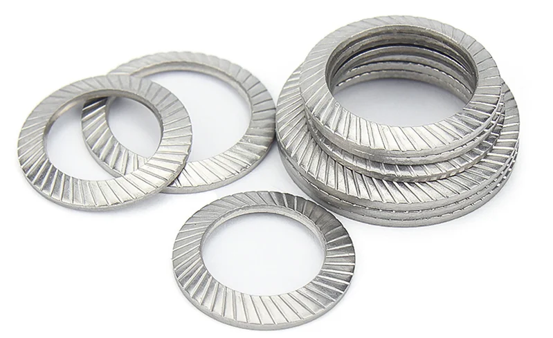 

M2.5 M3 M4 M5 M6 M8 M10 M12 M14 M16 DIN9250 A2-70 304 Stainless Steel Disc Spring Serrated Lock Washer Knurled Elastic Gasket