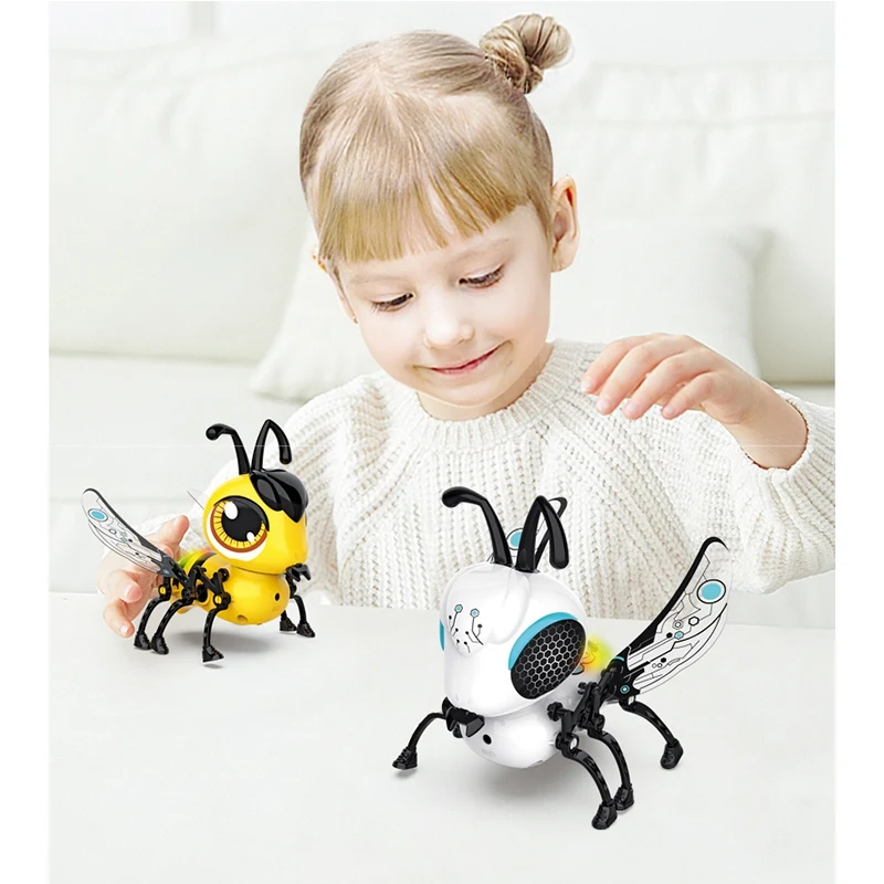 

DIY Electronic Toys Musical Singing Walking Electric Bee Pet Toys for Children Kids Electronic Pets Gift Toy