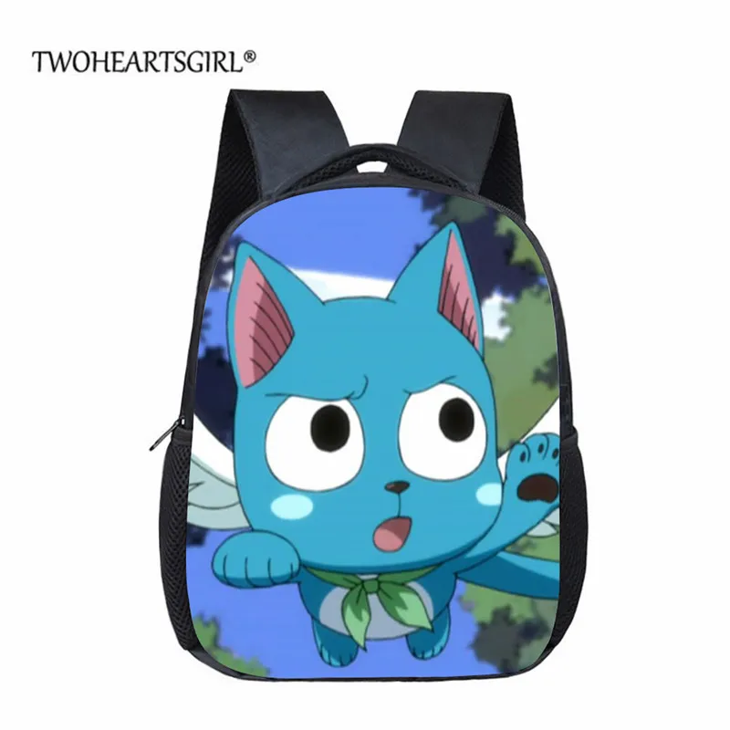 

Twoheartsgirl 12 Inch Cartoon FAIRY TAIL Backpacks 3D Children School Bags Boys Girls Toddler Bag Kindergarten Rucksack for Kids