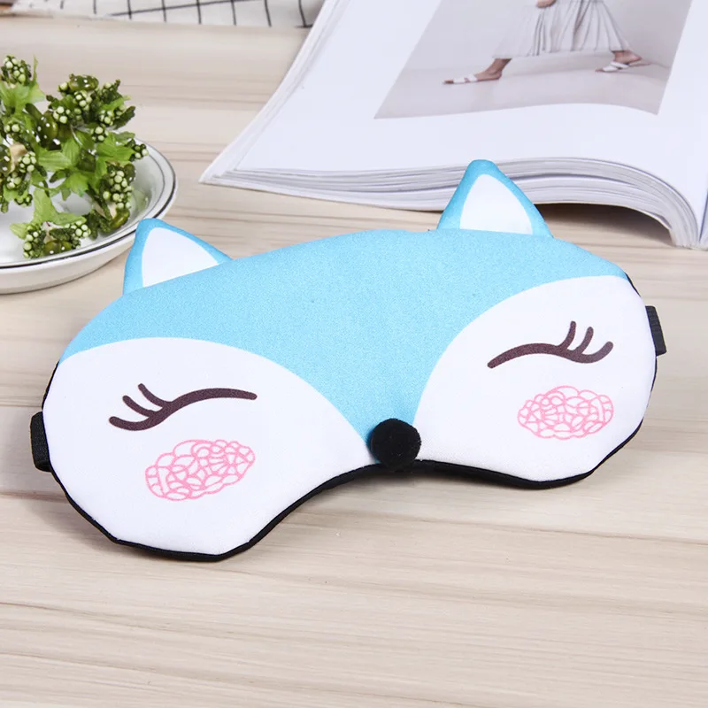 Маска для глаз сна хлопковая маска с лисой милый чехол путешествий повязка