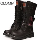 Мужские высокие сапоги, уличные военные сапоги большого размера, сапоги для инструментов, мужские сапоги