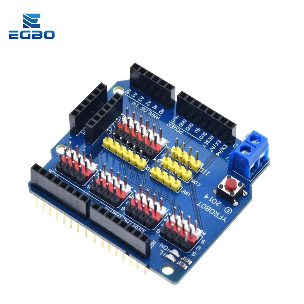 Плата расширения EGBO V5 щит датчика для Arduino UNO R3 V5.0 электронный модуль плата 1 шт. |