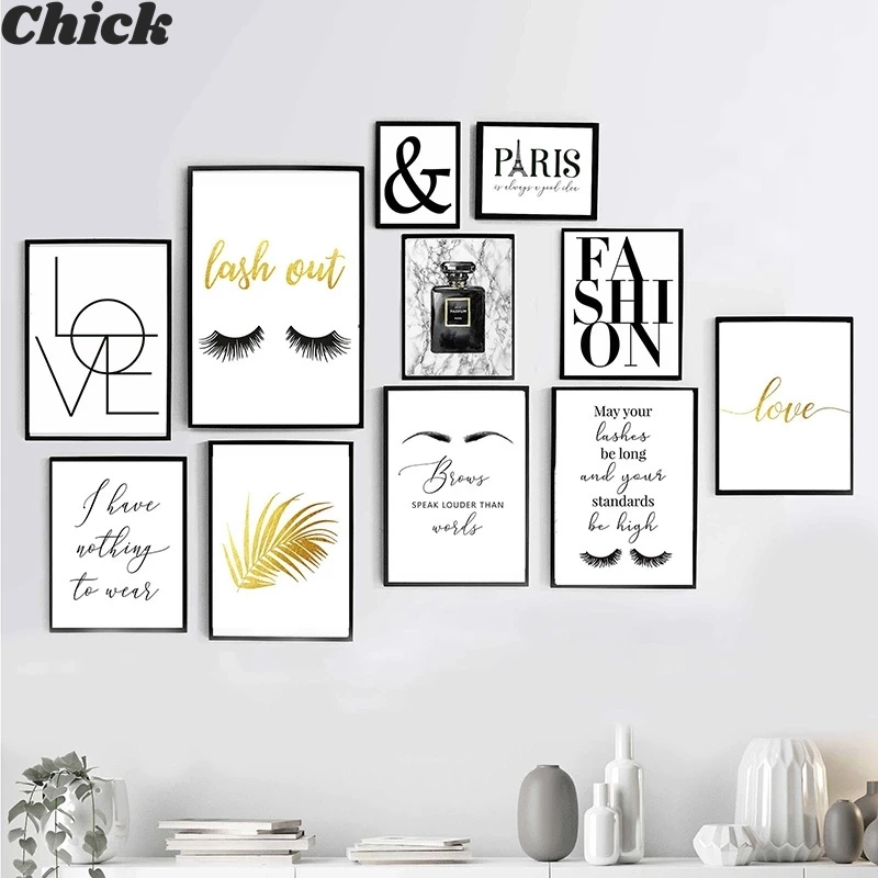 Парфюмерия макияж ящик Плакаты и принты Красота начинается художественная стена