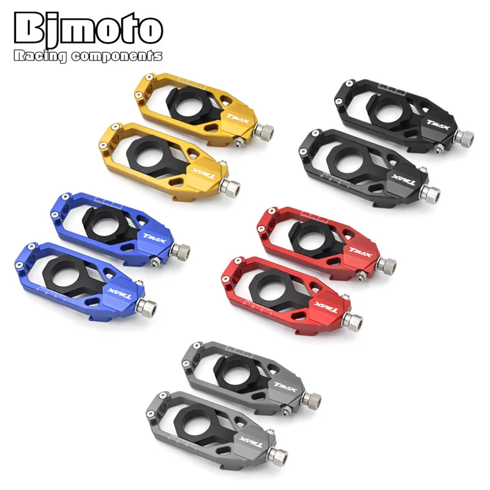BJMOTO TMAX530 цепные блоки регулировки шпиндели CNC алюминиевые натяжители Catenary для Yamaha