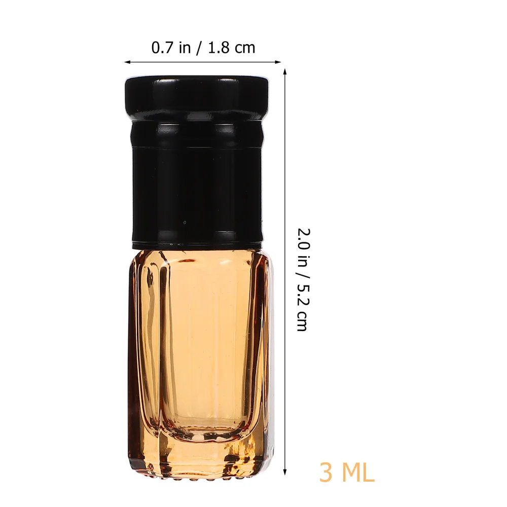 

8Pcs 3ML Glass Mini Roll on Bottles Empty Essential Oil Roller Bottles