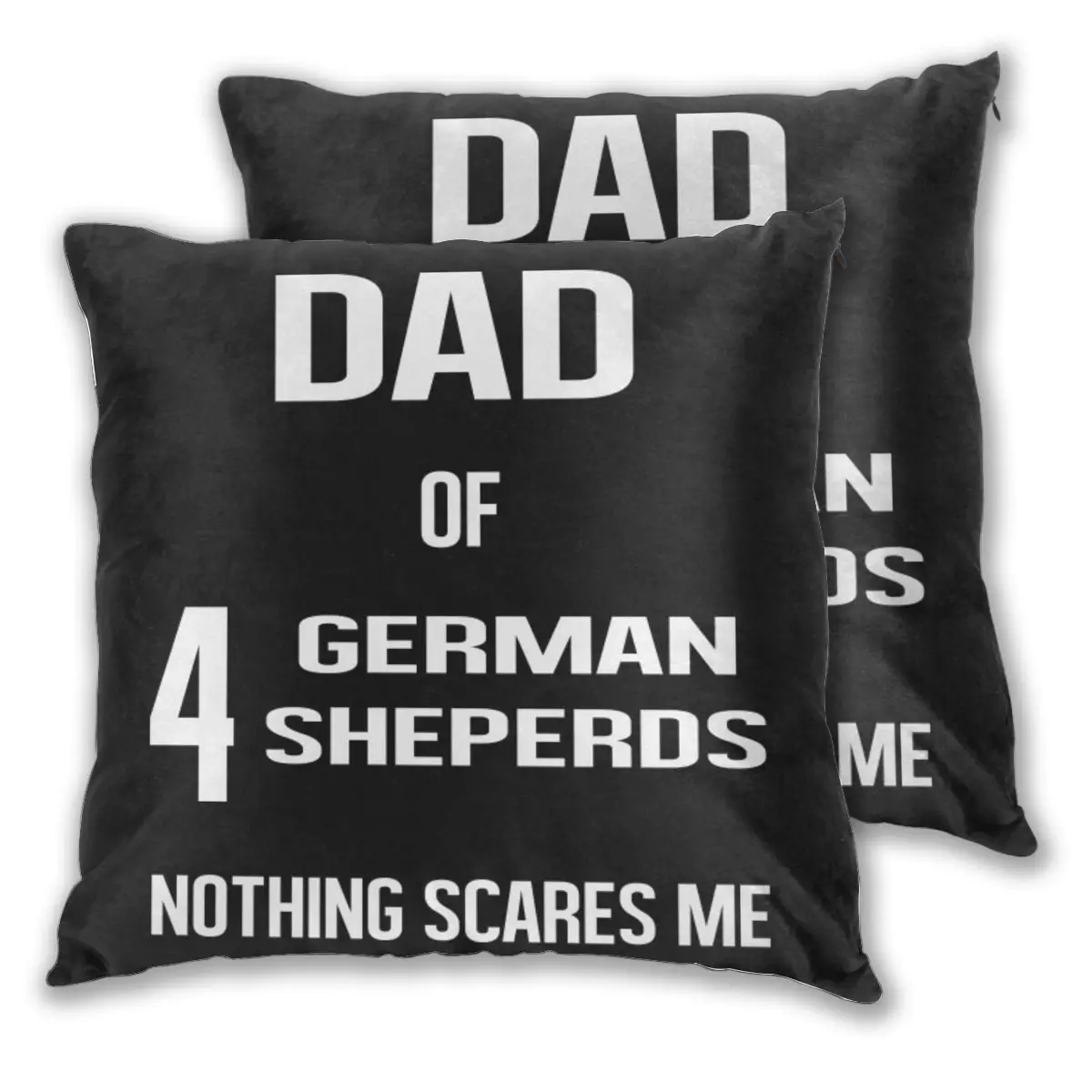 Декоративный чехол для диванной подушки Папа 4 немецких пастухов ничего не
