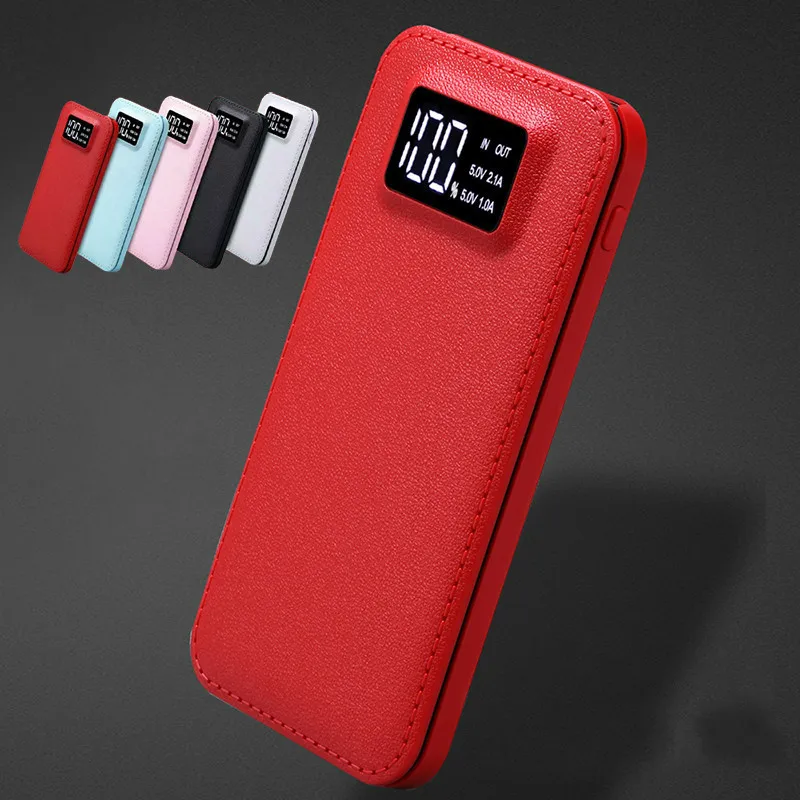 10000mAh банк питания для Xiaomi Mi Iphone XS Max 7 8 Внешний повербанк 2 USB lcd портативное