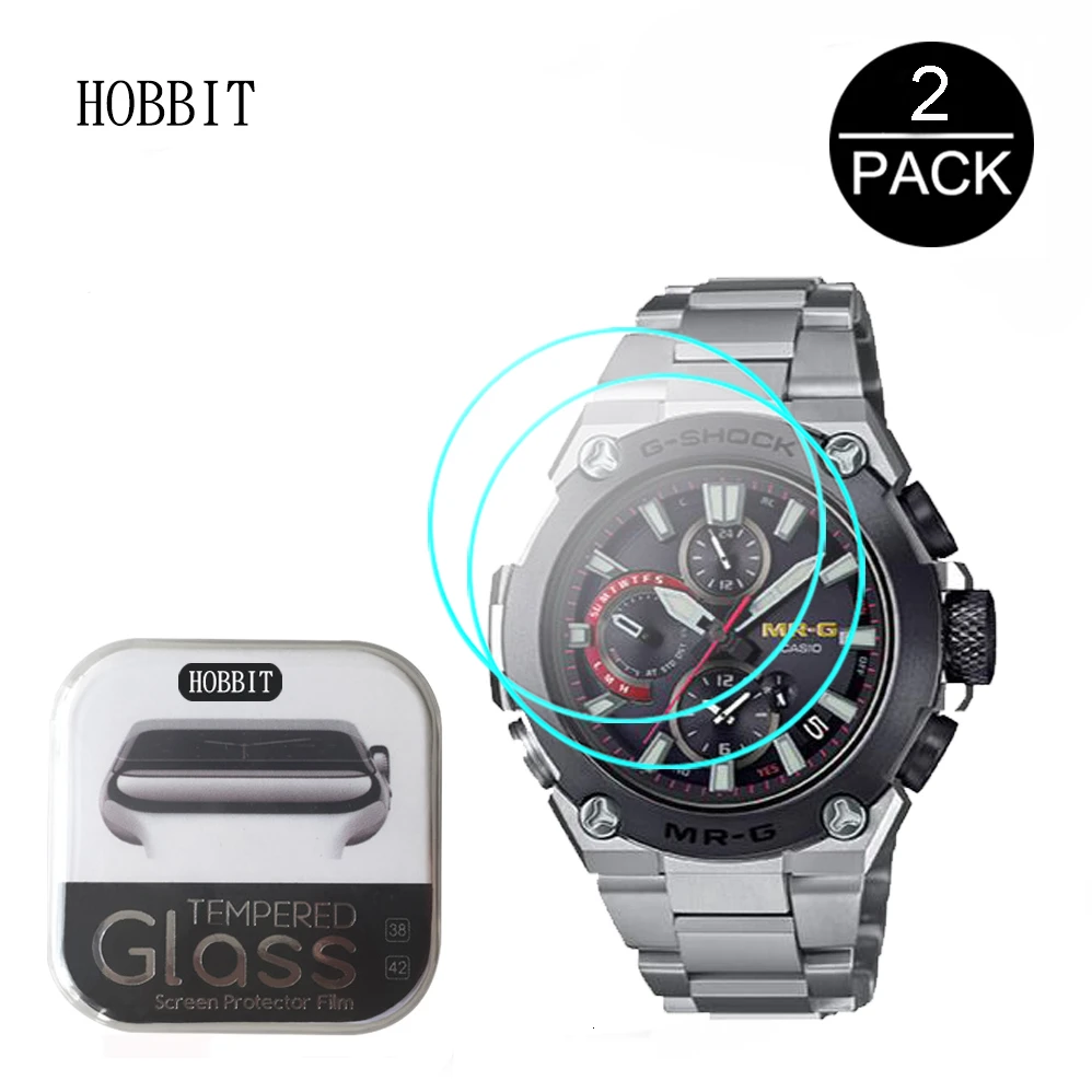 2 шт. 0 3 мм 2.5D закаленное стекло Защита экрана для Casio MRG-B1000D-1ADR SamrtWatch защитная