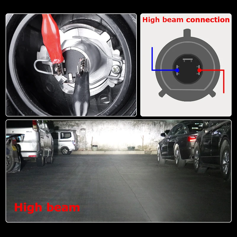 Тонкие автомобильные лампы h4 светодиодный проектор объектива CSP чипы