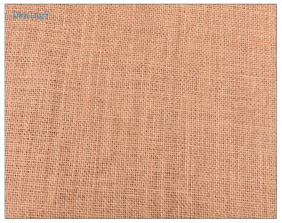 DwaIngY 5050# натуральная джутовая ткань мешок льняная ткань для DIY ручной работы/сумки для хранения/рождественские украшения 160*50 см/шт