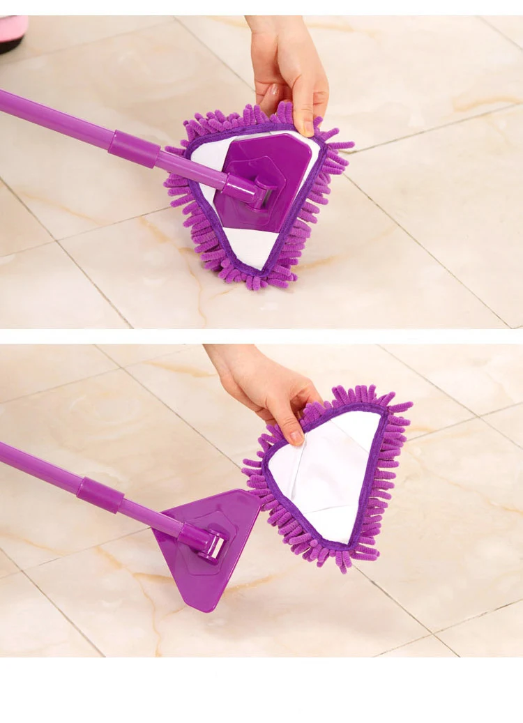2 шт./лот мини швабра тканевая головка синель треугольник маленькая насадка для
