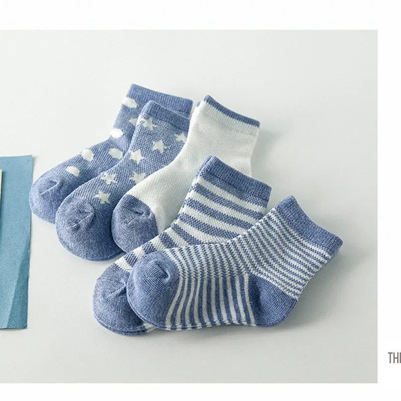 

5 Pairs/lot Toddler Baby Newborn Boys Socks Summer Mesh Thin Baby Socks For Girls Cotton Infant Girls Lovely Socks For 0-12years