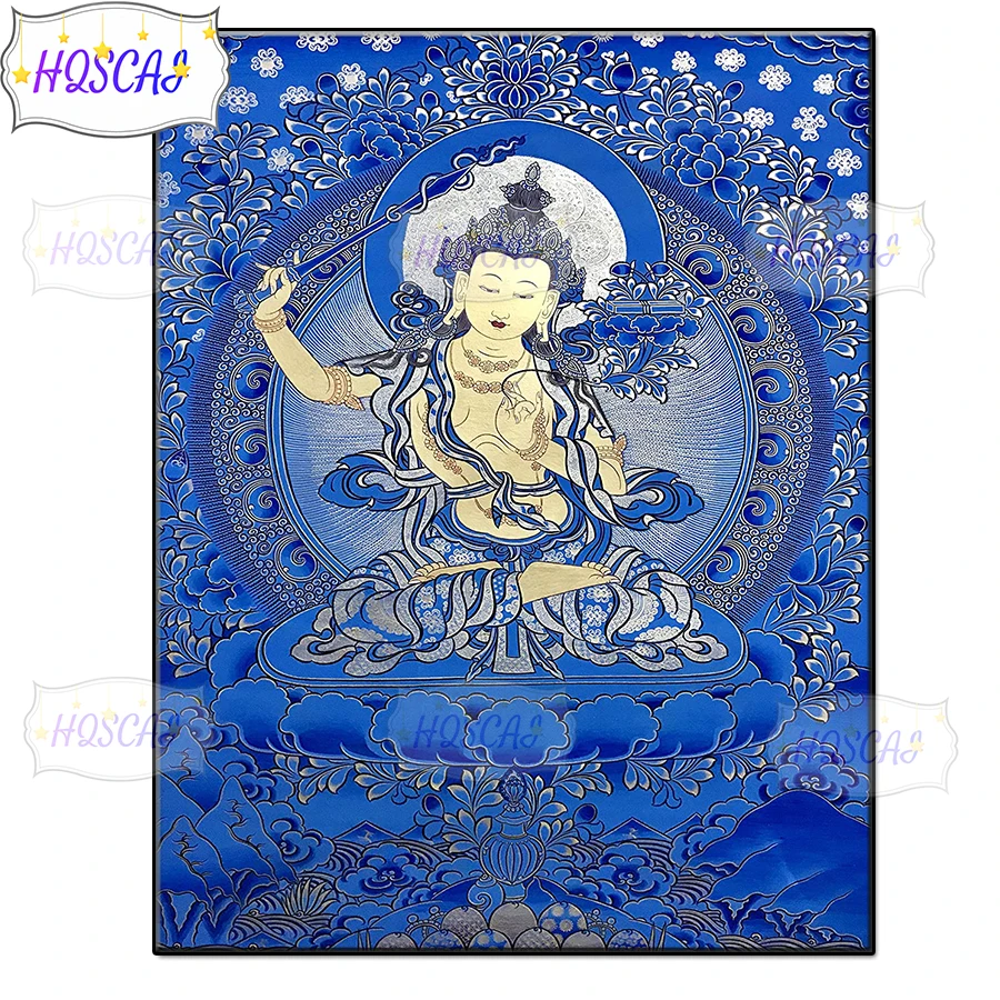 

Lotus, buddha Religious art Full Square round Diamond Embroidery DIY Diamond Painting Cross Stitch Drill Picture of Rhinestones