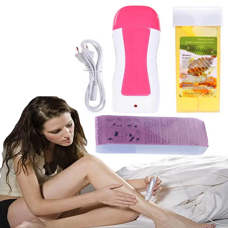 

Portable mini Women Hair Removal wax warmer electric epilator for women 100ML Heater Hot Wax Cartridge epilator Depilation