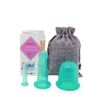 1 шт. китайские медицинские вакуумные банки, банки, чашка для всасывания целлюлита, бактериальный массаж спины, тела, лица, антицеллюлитный массаж