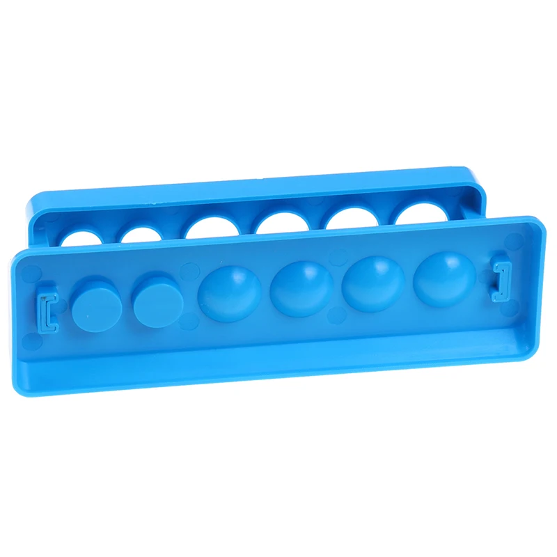 

Plastic Blue Test Tube Rack 6 Holes Stand Lab Test Tube Stand Shelf School Supplies 1PC
