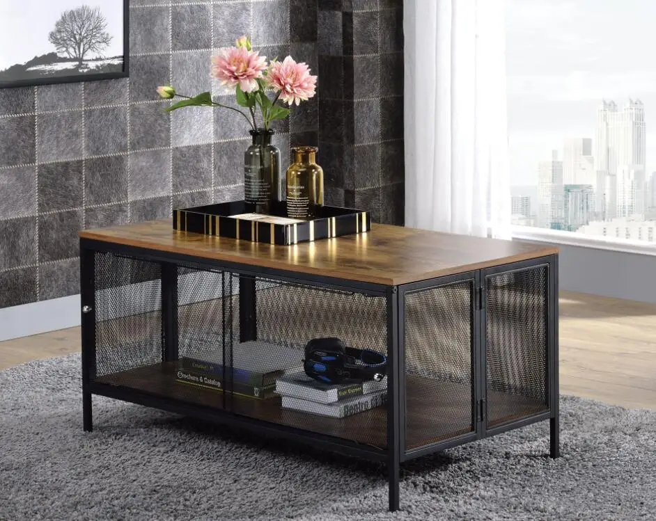 

Coffee Table With Storage Space Two Layers Living Room Tea Table Book Desk Home Furniture Modern