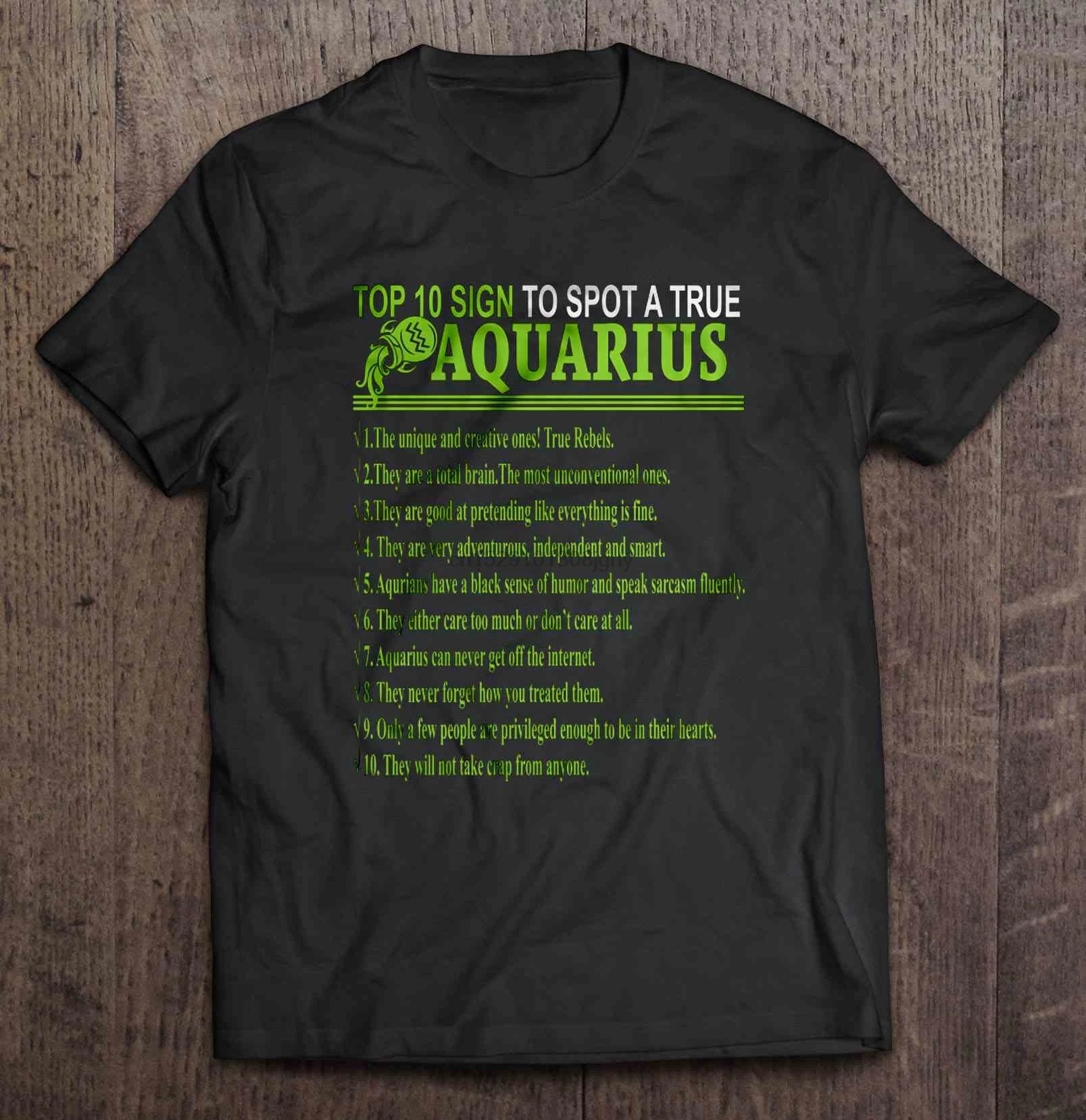 

Men T Shirt Top 10 Sign To Spot A True Aquarius Women t-shirt