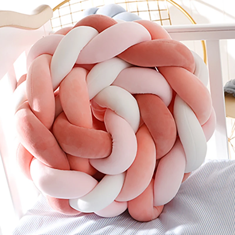 Детские Тканевые постельные принадлежности с узлом детские подушки бамперы