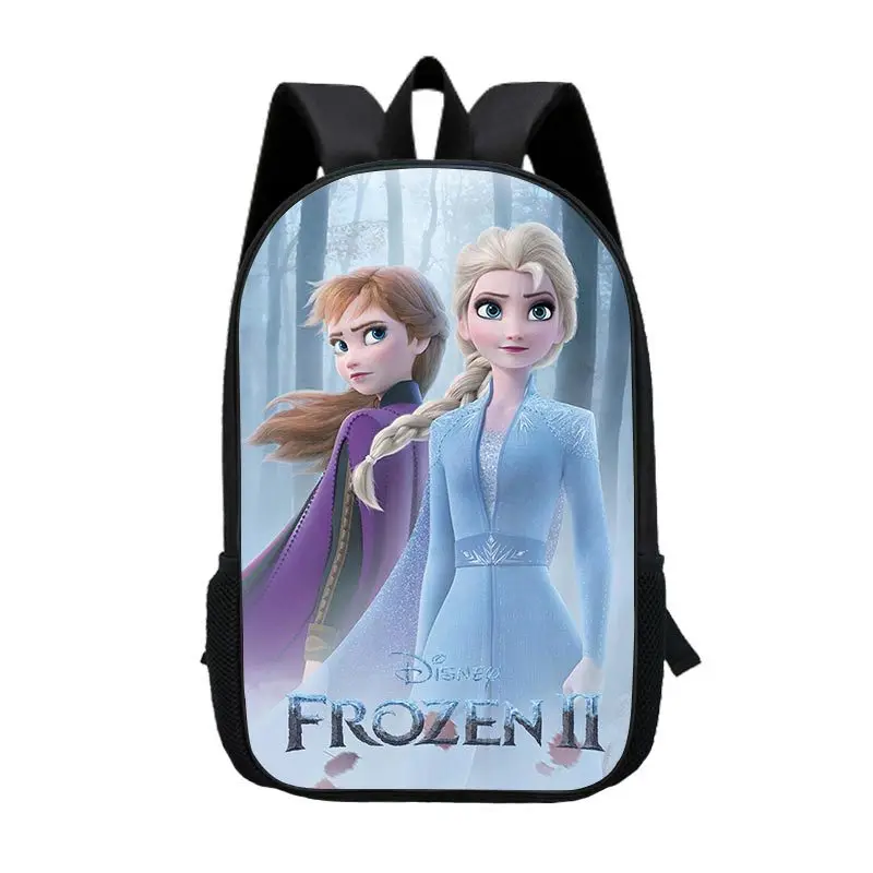 Girls AnnaSnow Queen Princess Printing  Backpacks Disney School Bag Breathable Backpack