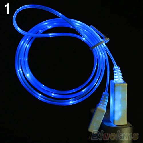 1 м светодиодный usb кабель для зарядки и синхронизации данных iPhone 6S/6S Plus /6 Plus/5S/ Samsung