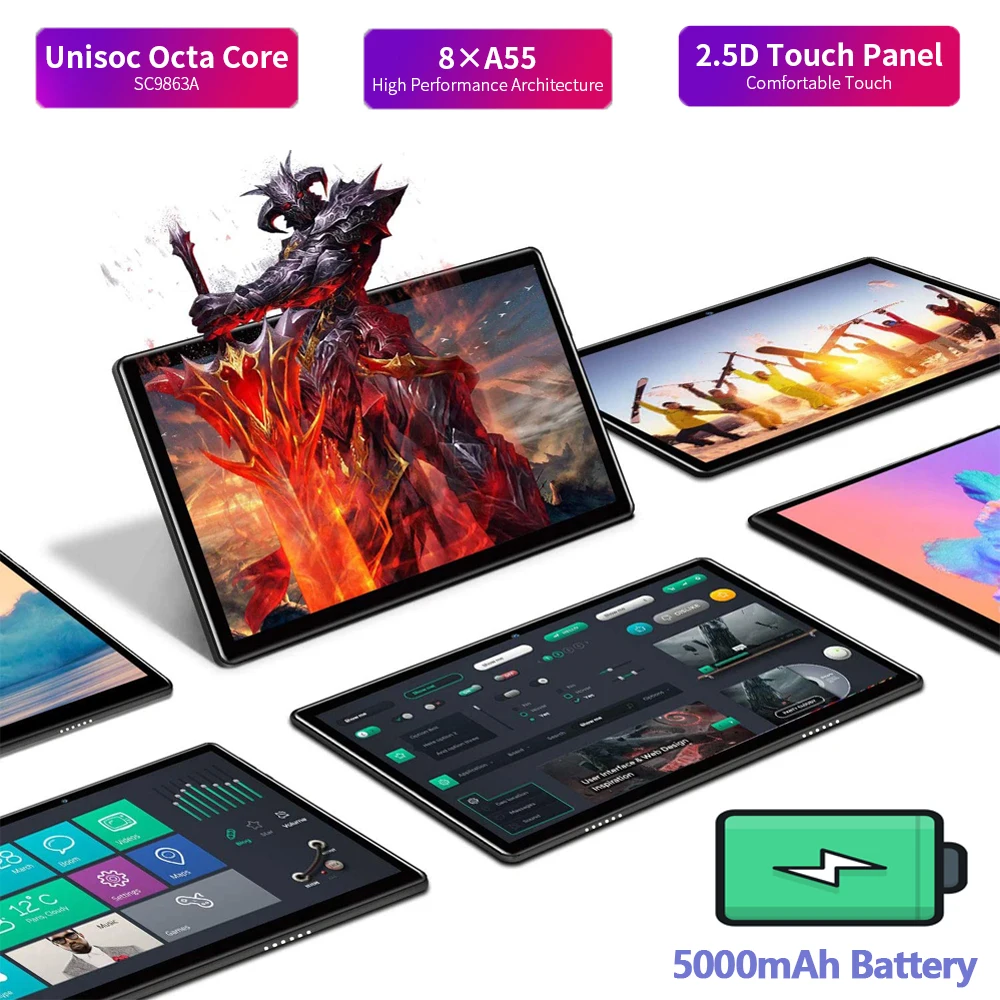 2021 версия 10 дюймовый Восьмиядерный Android 0 планшетный ПК 1280x800 IPS 4 Гб Оперативная