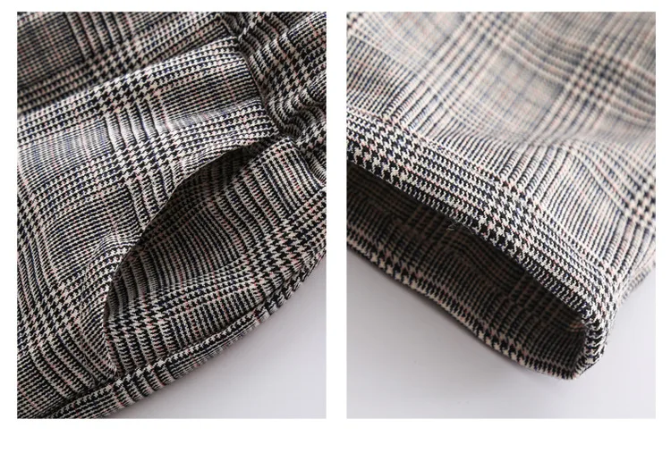 Женский блейзер в полоску с одной пуговицей и брюки элегантный темно-серый