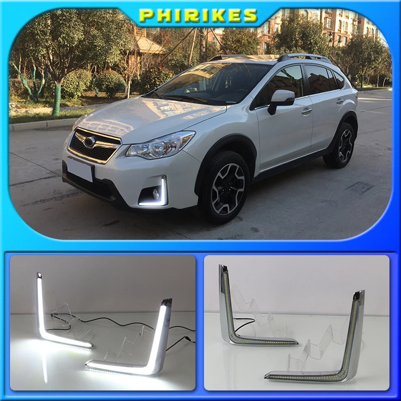 Дневные ходовые огни для Subaru XV 2016 2017 светодиодный светодиодные дневные