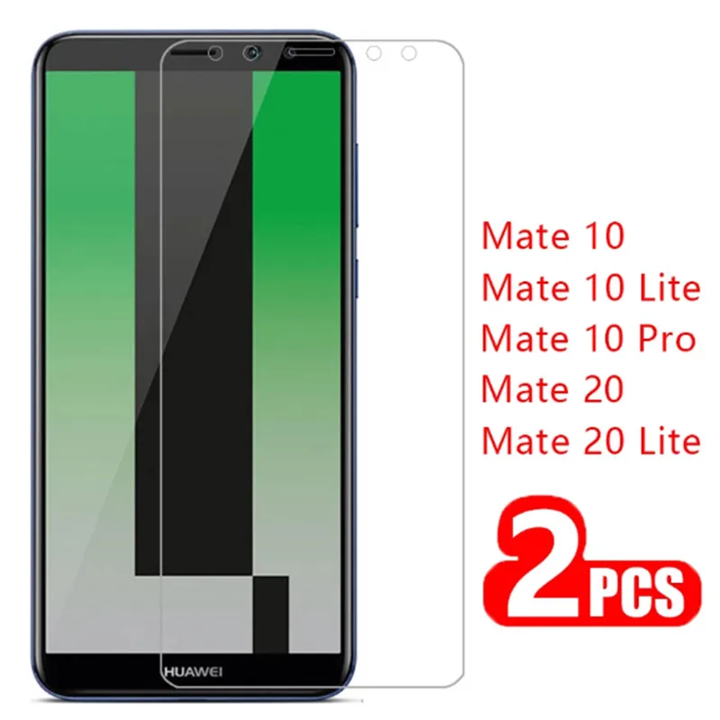 

2Pcs Tempered Protective Glass For Huawei Mate 10 lite 10Pro 20lite 30 9 8 7 Screen Protector For Huawei Mate 10 20 lite Glass