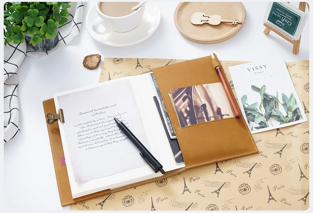Натуральная кожа блокнот планировщик обложка книги A5 B6 A6 для MD дневник Bullet Journal Рисование Sketchbook