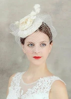 handmade flower headdress top hat wedding dress accessories veil bridal jewelry