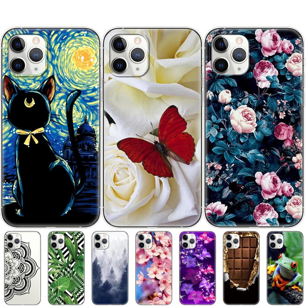 Силиконовый чехол для телефона iphone 11 pro max eleven мягкий из ТПУ бампер задняя крышка