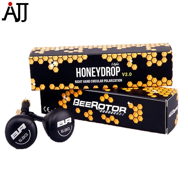 

2PCS BeeRotor 5.8G Antenna SMA V2.0 3DBi HoneyDrop Right Hand Circular Polarization Antennas For FPV Racing Quadcopter