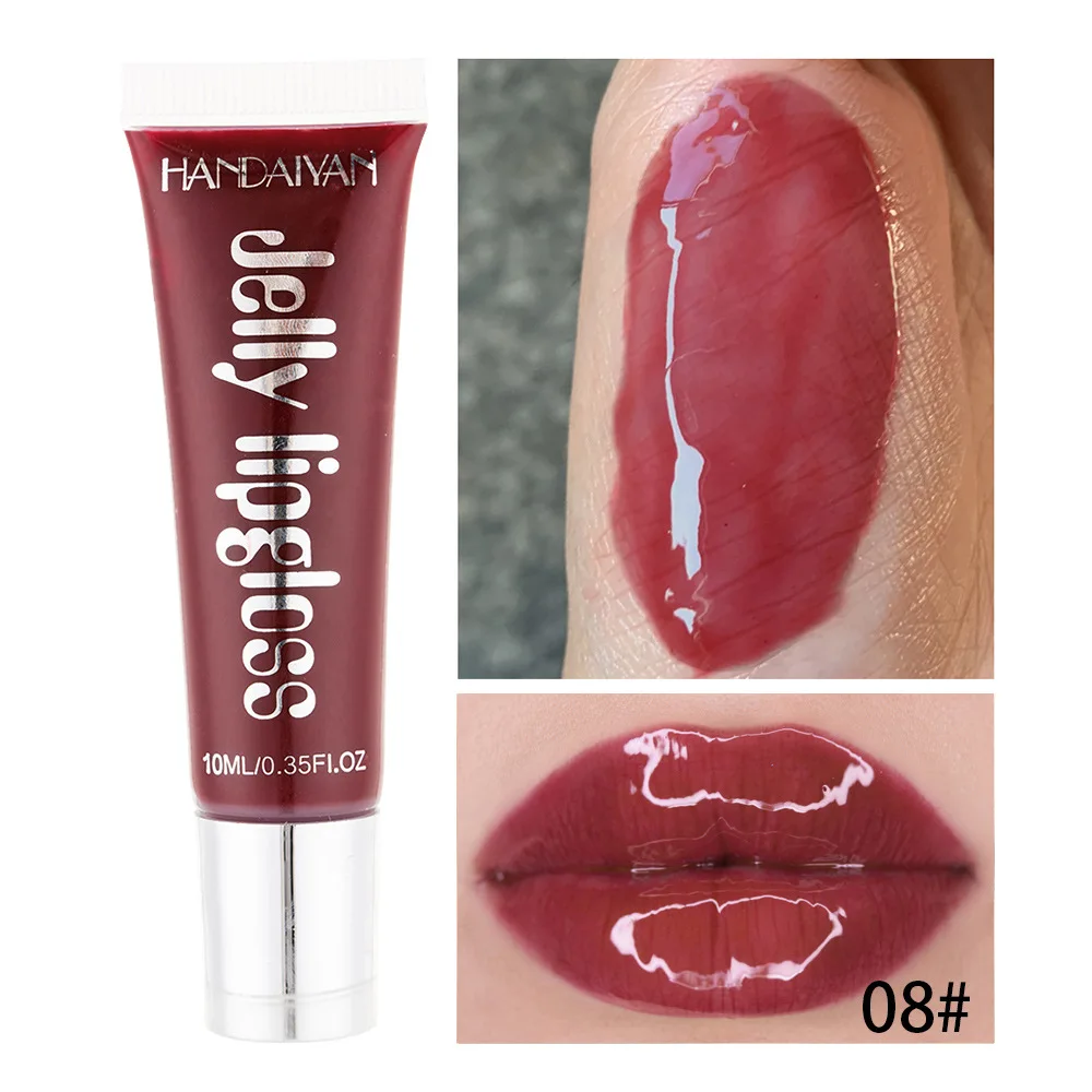 

Moisturizing Gloss Plumping Lip Gloss Lip Plumper Makeup Glitter Nutritious Liquid Lipstick Cherry Mineral Oil Clear Lip Gloss