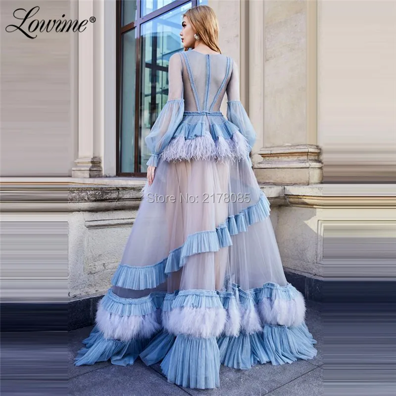 Женские вечерние платья с перьями от кутюр Новое поступление 2020 Длинные длинными