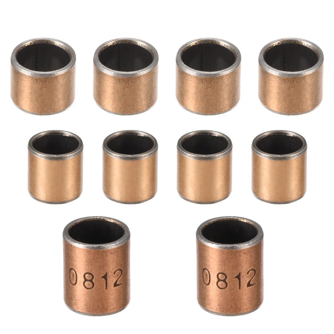 

Sleeve (Plain) Bearings 8mm Bore 10mm OD Wrapped Oilless Self-lubricating Bushings Length 5mm 8mm 10mm 12mm 15mm