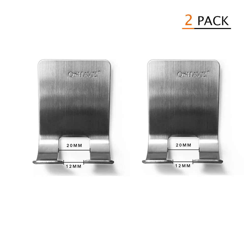 Вешалка для бритвы из нержавеющей стали 2 шт. держатель мужской полка бритья 304