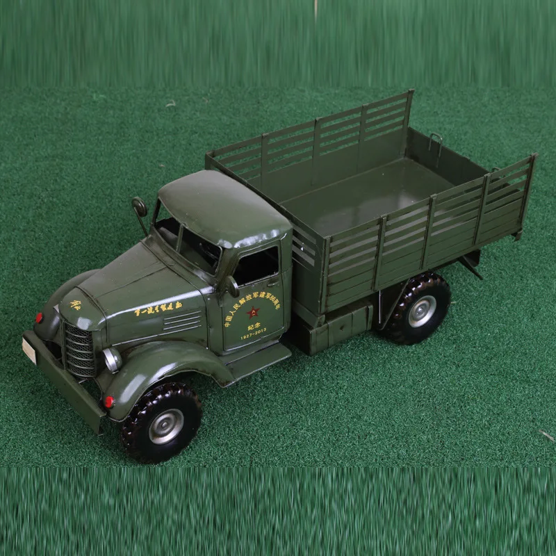 

43x14,5x15 см Ретро Железный художественный освободительный автомобиль, военная модель автомобиля, большой грузовик, украшение автомобиля, арм...