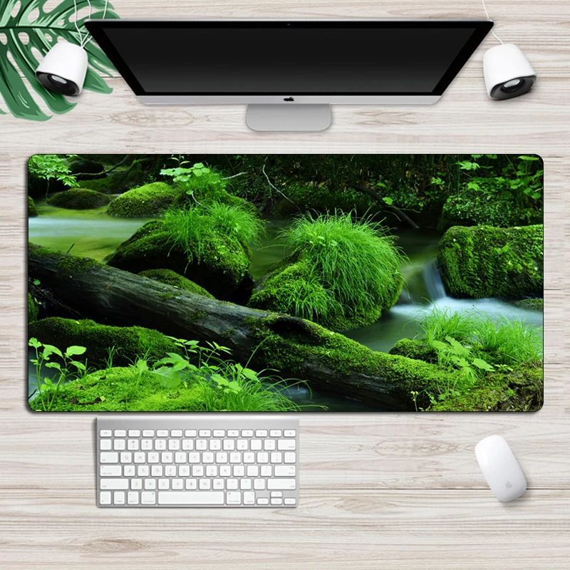 Large Beautiful Scenery MousePad Fashion XXL Gaming Mouse Pad Laptop Notebook Desk Mat Locking Edge Rubber Durable Keyboard pad |