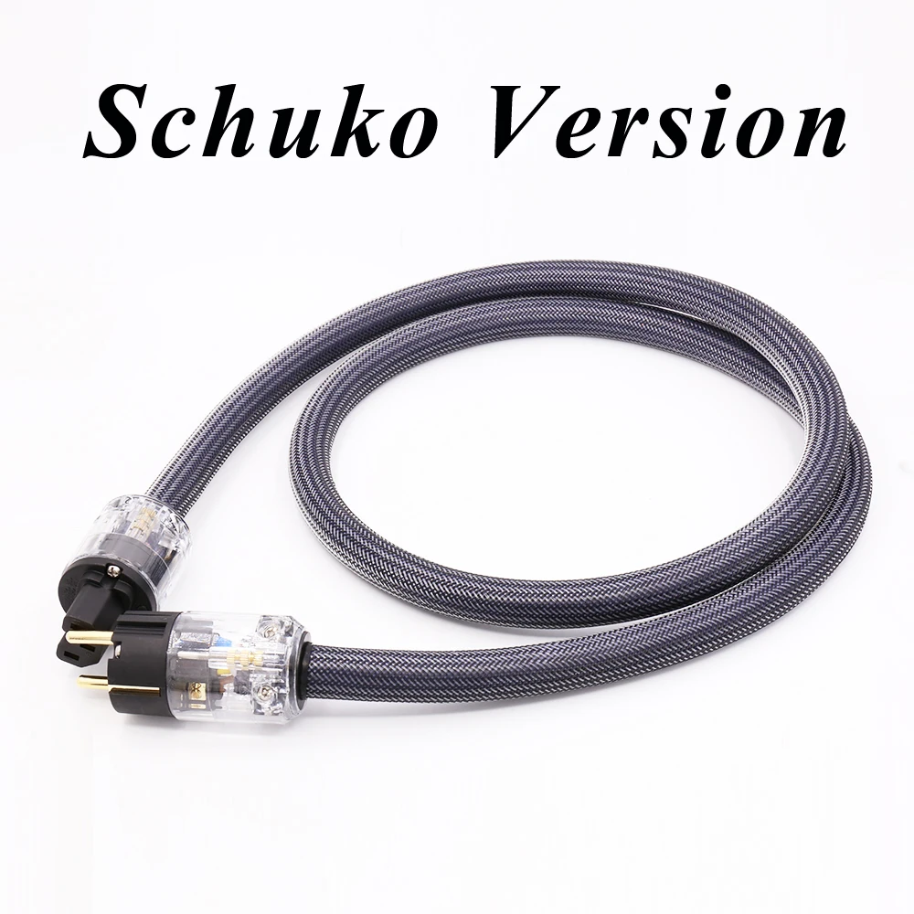 YTER D503 Hifi аудио 99.9998% OFC медный 10AWG шнур питания европейского стандарта сетевой