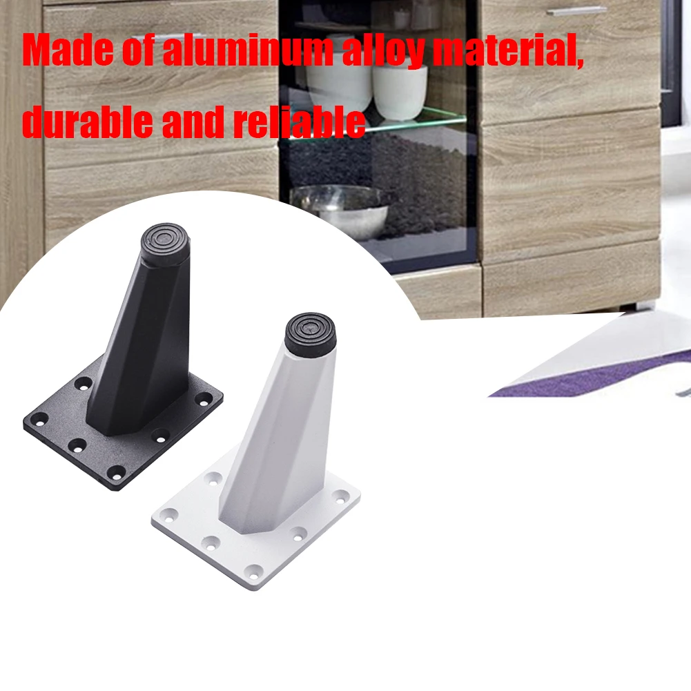 

4pcs Aluminum Alloy Sofa Foot Floor Protector Easy Install Practical Couch Office TV Cabinet Furniture Table Legs Modern Home
