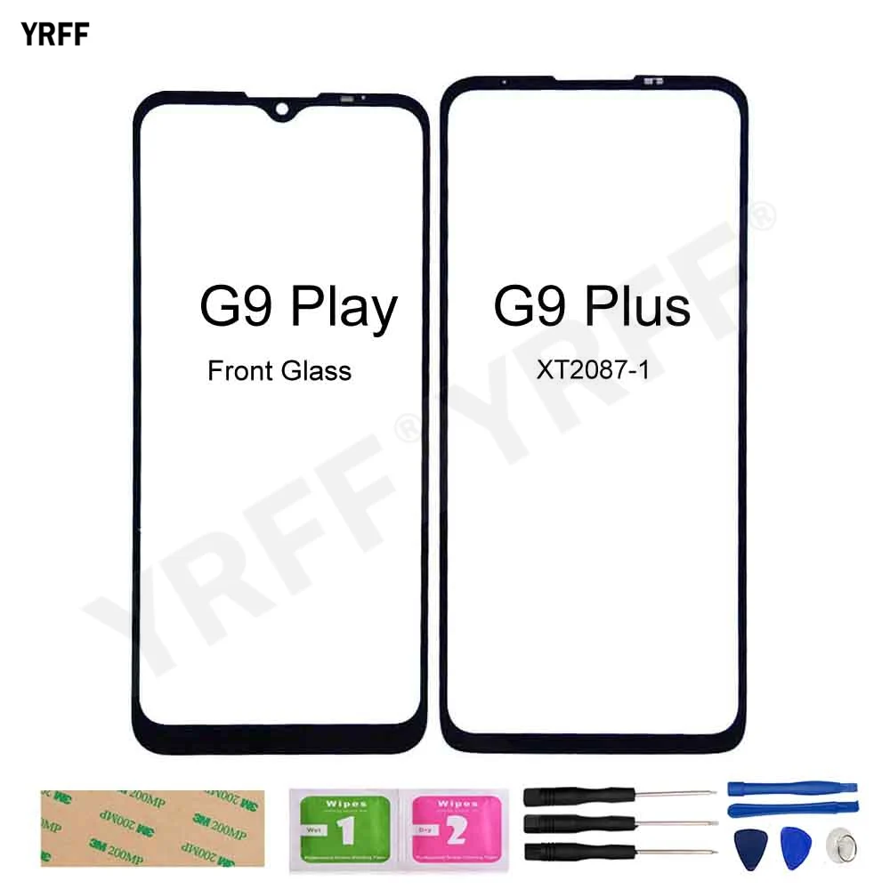 

For Motorola Moto G9 Play G9 Plus XT2087-1 Front Glass Touch Panel (No Touch Screen) Outer Glass Repair Parts