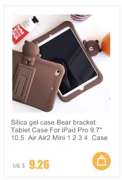 Силикагель чехол стежка кронштейн для планшета чехол для Ipad 2, 3, 4 air 1 2 Ipad mini 1 2 3 4 для нового Ipad pro 9,7 A1893