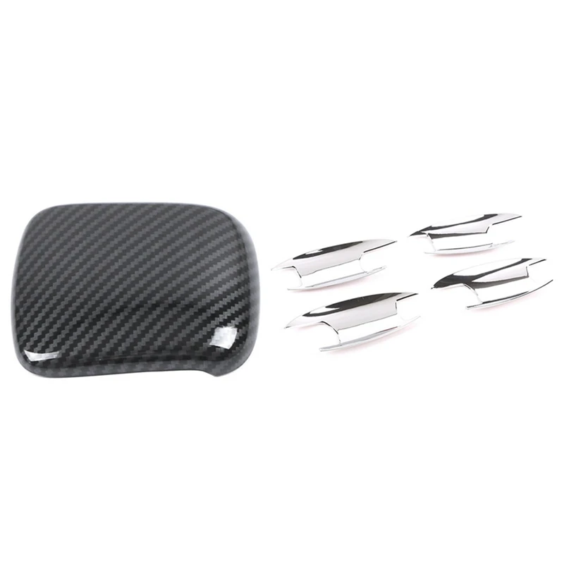 

TOP -2 Set Car Accessories: 1 Set Car Side Door Handle Bowl Cover & 1 Set Car Gear Shift Knob Frame Cover Trim Moldings
