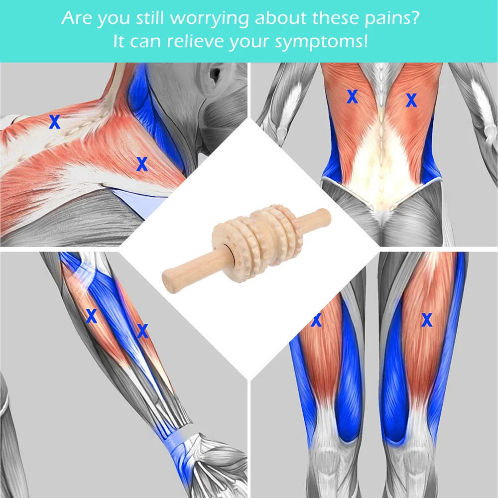 

1PC Wood Stick Meridian Dredge Body Spine Care Scraping Tool