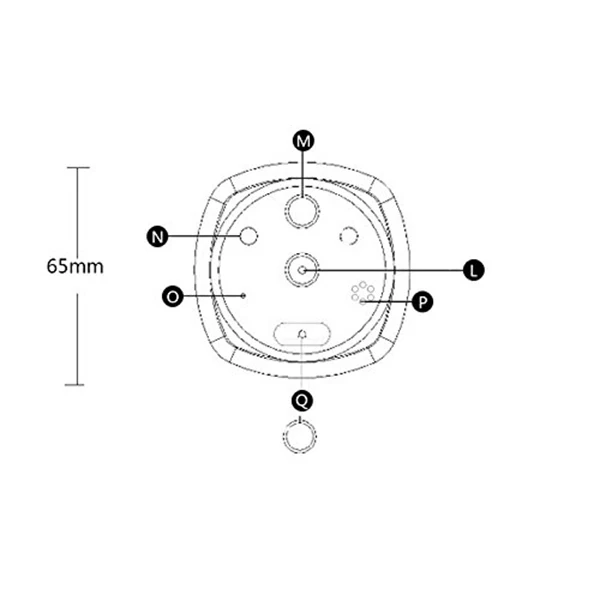 4 3-дюймовый обнаружения движения e-“кошачий глаз” с дверным звонком ночное
