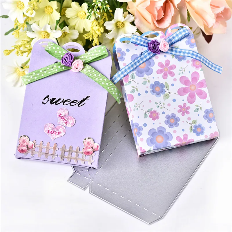 

YaMinSanNiO Dies Cutter Goft Bag Candy Box Metal Cutting for DIY Scrapbooking Card Album Embossing Die Cut New Crafts Stencils