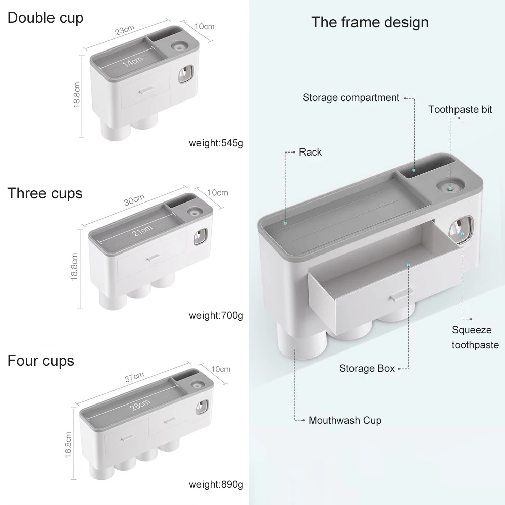 Стеллаж для хранения косметики ящик настенное крепление Магнитная Адсорбция