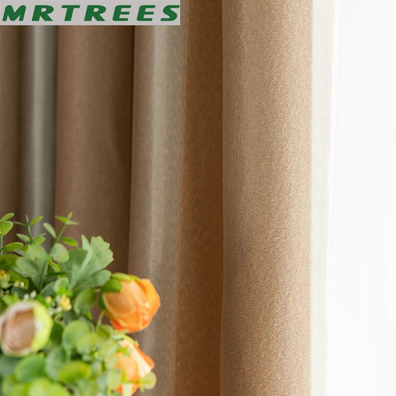 Светонепроницаемые шторы для гостиной современные полосатые готовые занавески