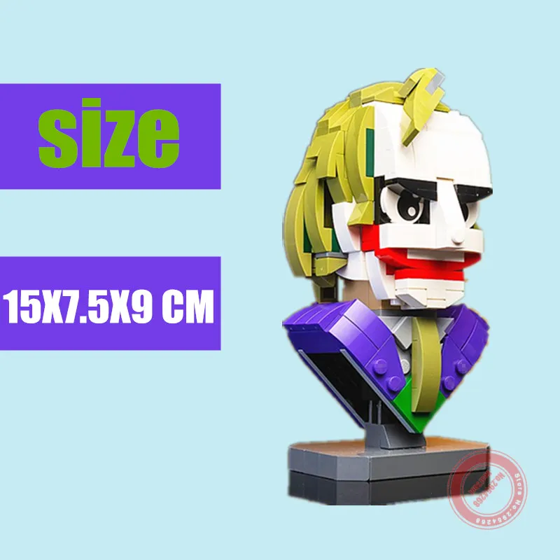 Новинка Темный рыцарь Бэтмен клоун Джокер бюст легинсы MOC 22597 подходят фигурки
